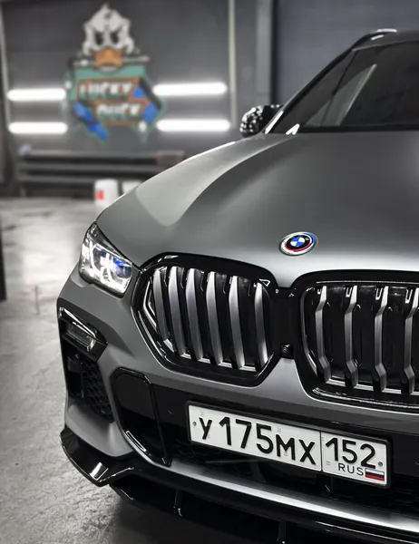 Оклейка матовым полиуретаном BMW X6, фото 3
