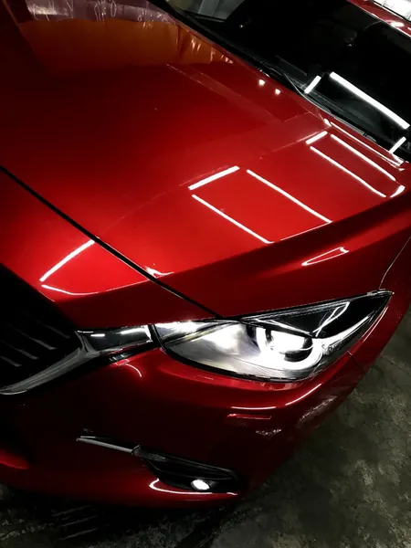 Оклейка капота + фары Mazda 3, фото 1