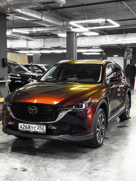 Оклейка цветным полиуретаном Mazda CX5, фото 1